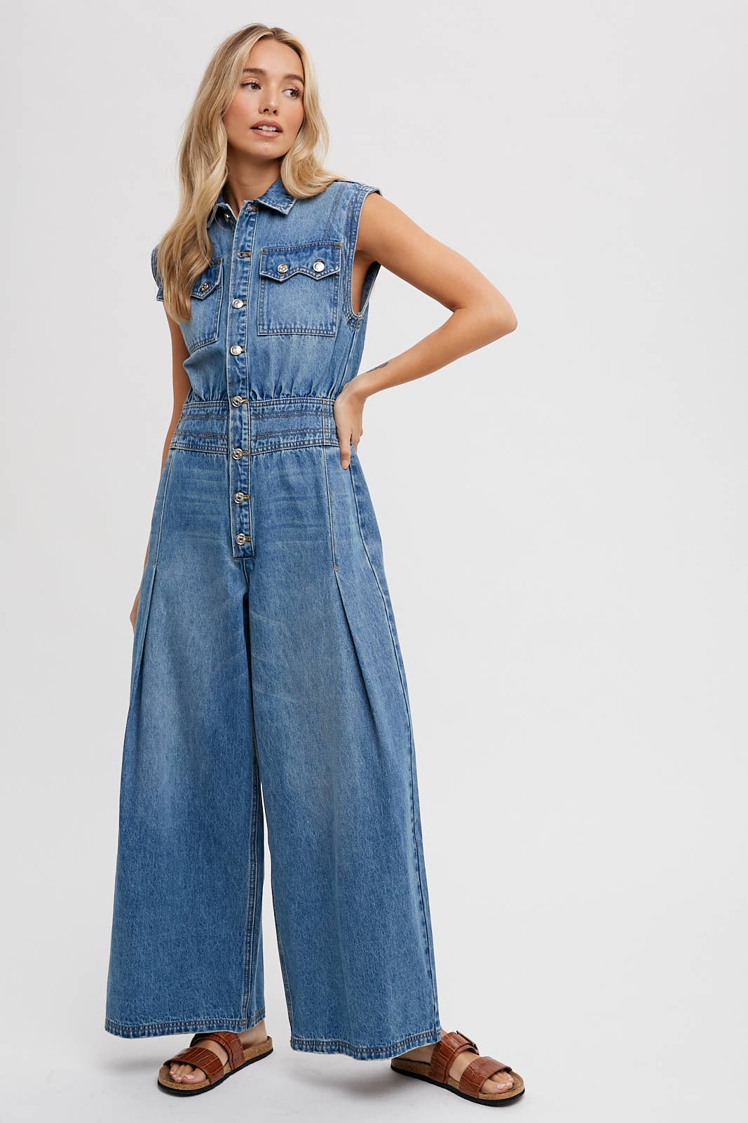 Megan Denim Jumpsuit