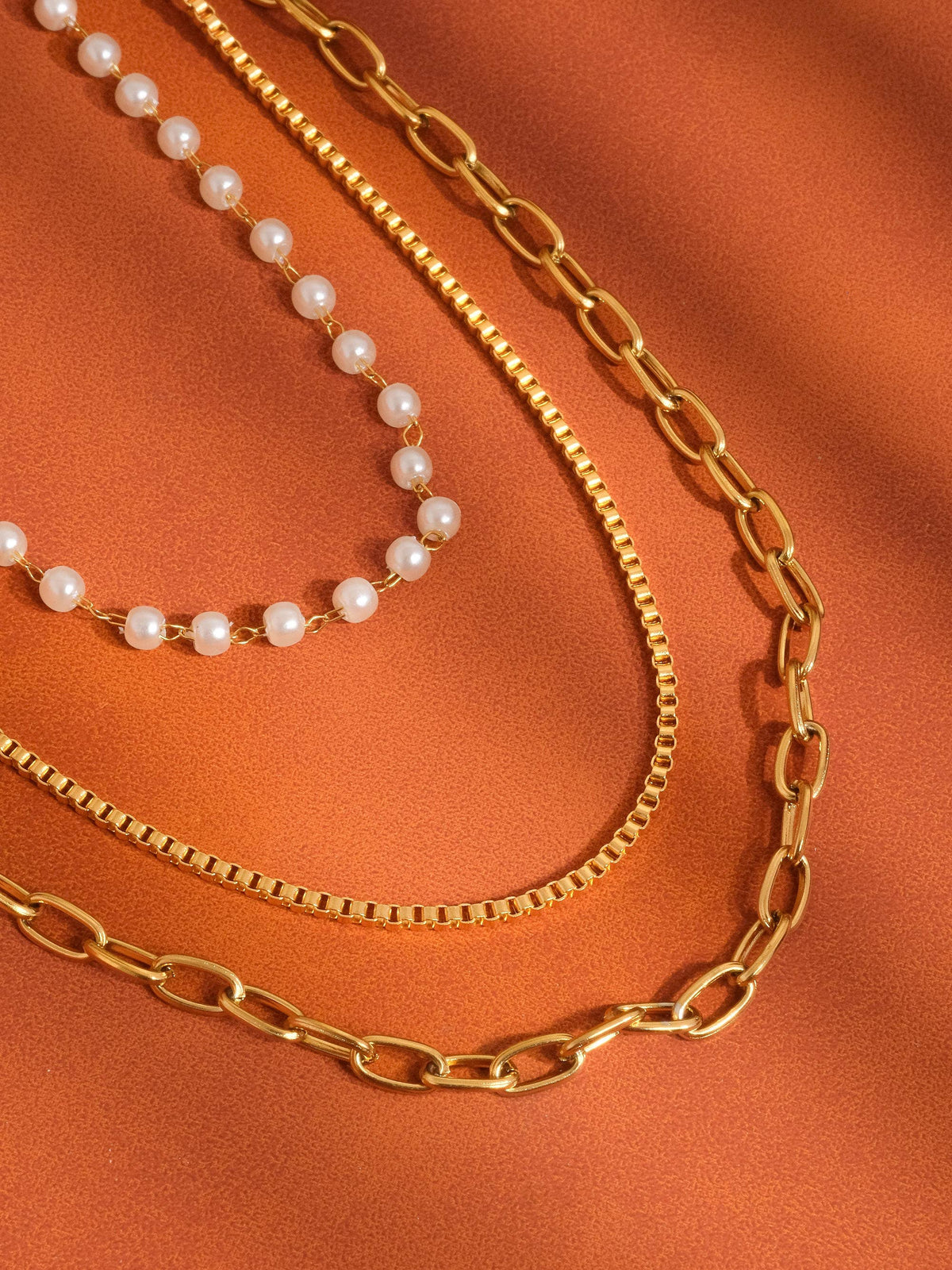 Stacked Pearl Necklace