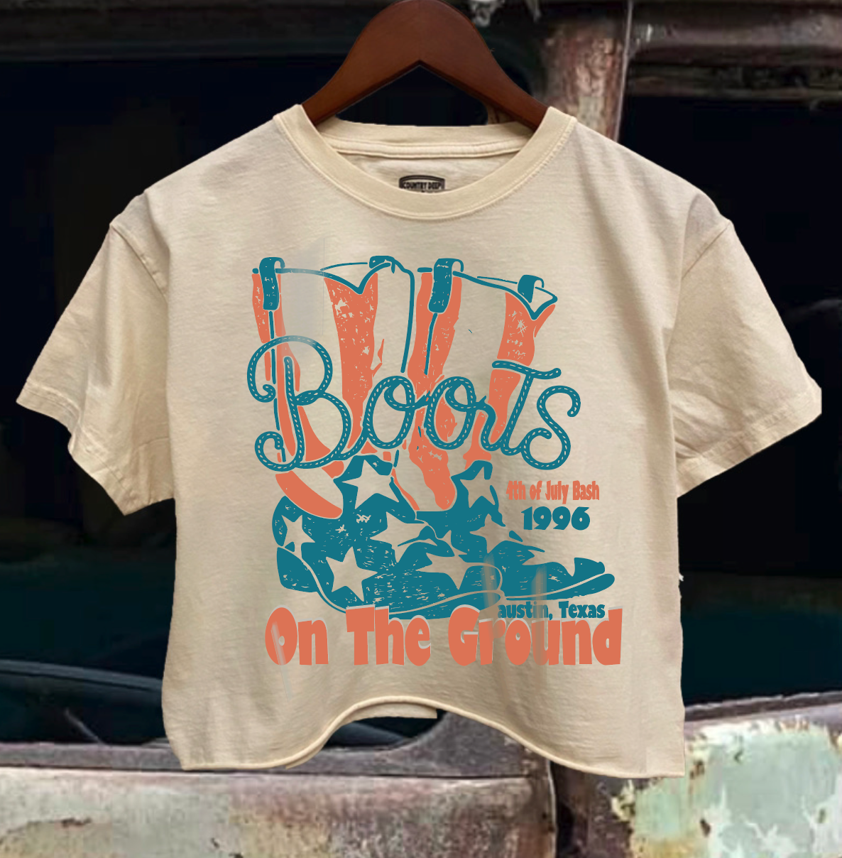 Austin Boots Cropped Tee