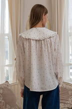 Dotty Collar Blouse