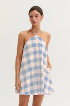 Sky Check Romper