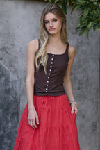 Pointelle Tank Top