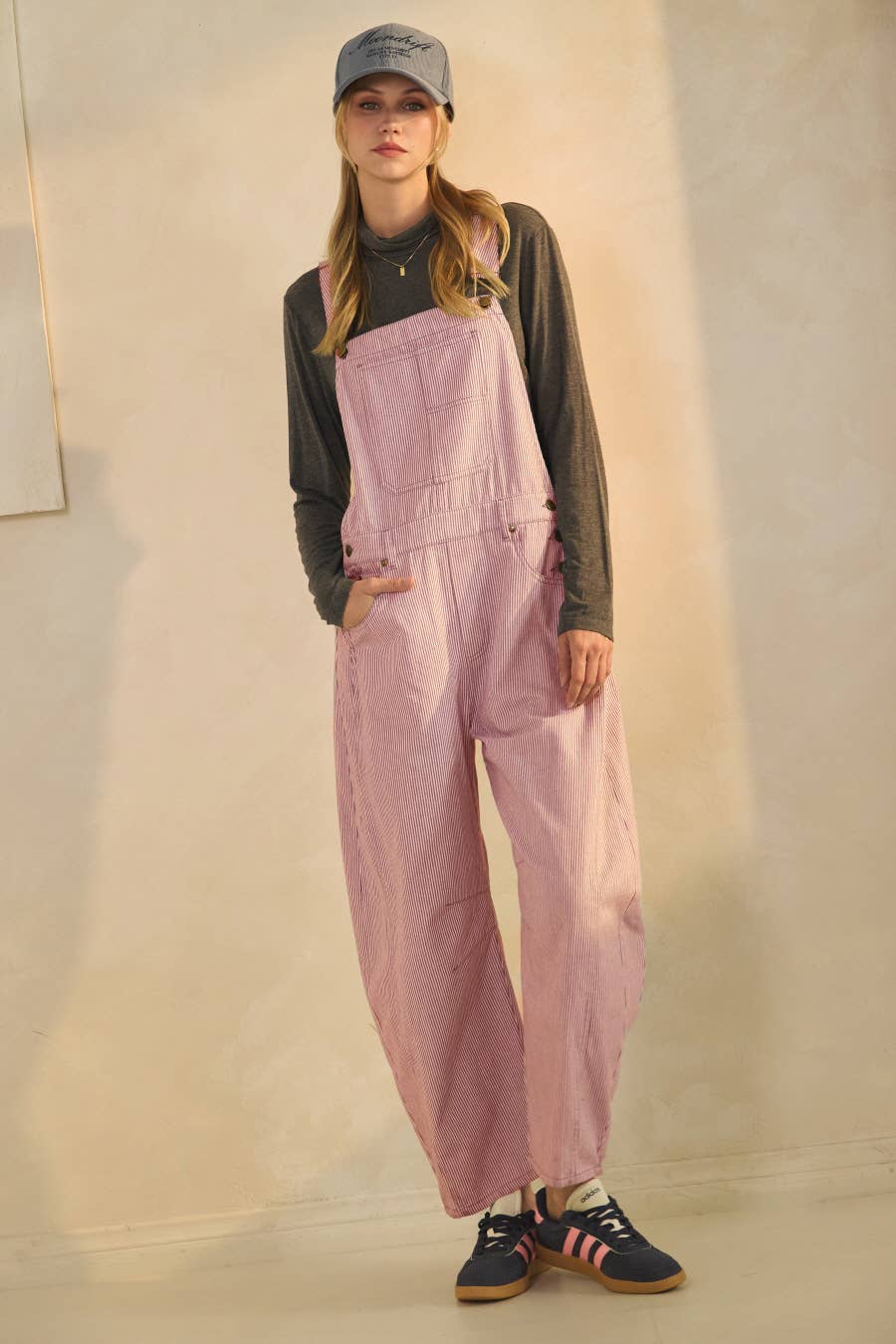 Pinstriped Overalls