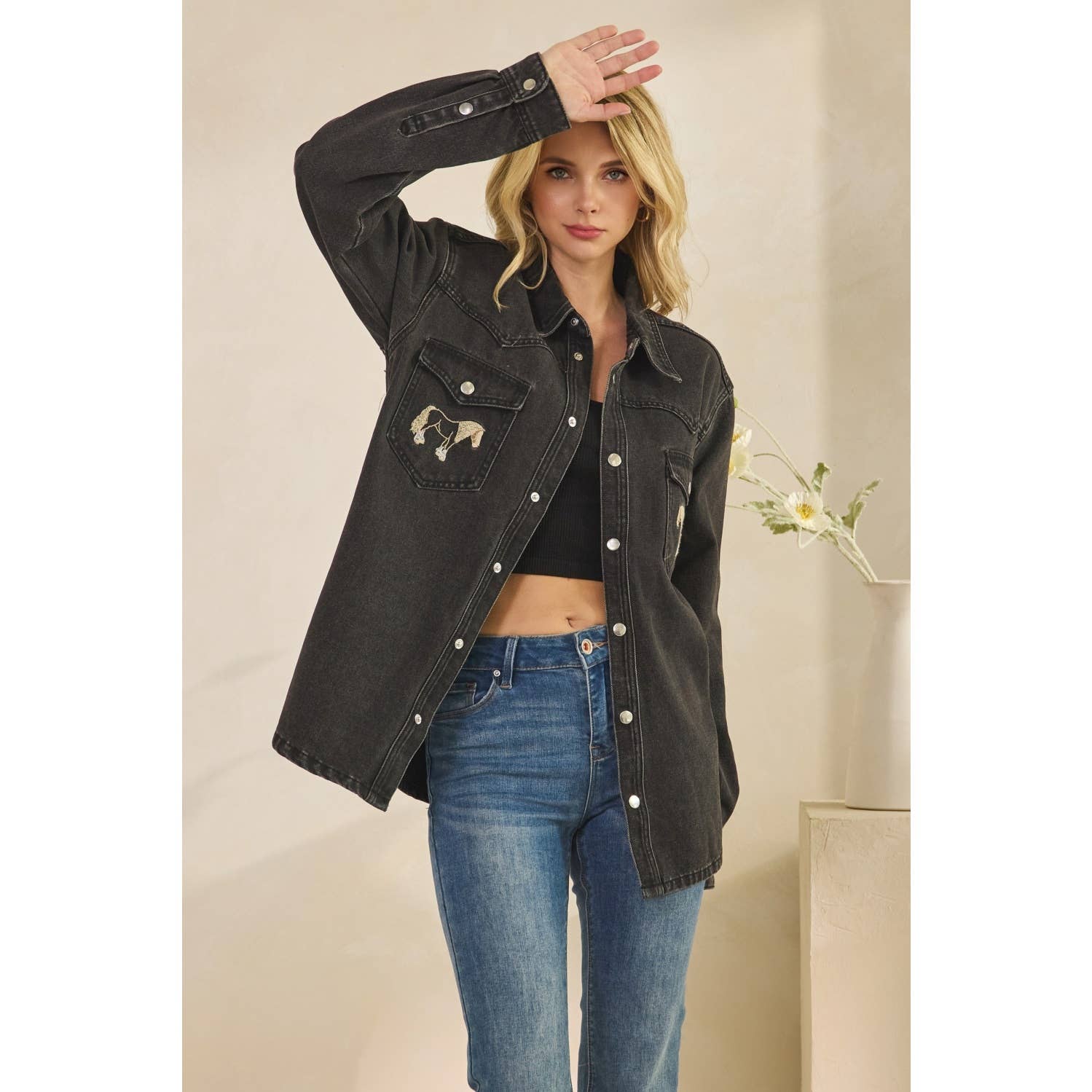 Horse Around Denim Shirt