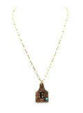 Cattle Tag Initial Necklace