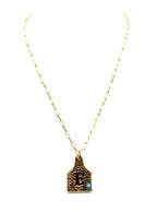 Cattle Tag Initial Necklace