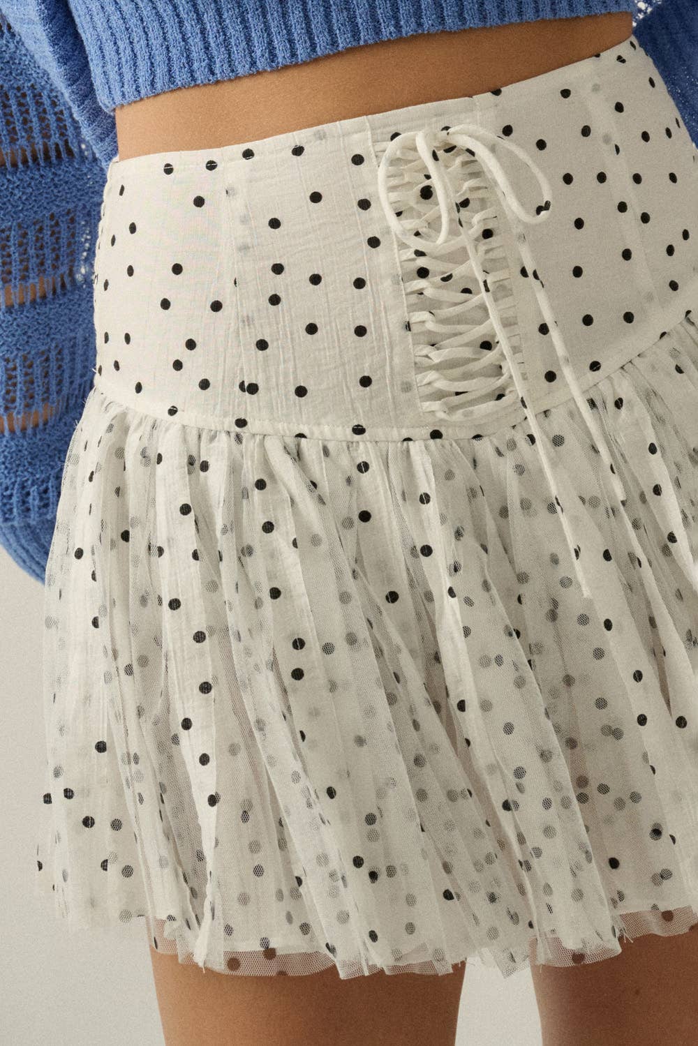 Polka Dot Mini Skort