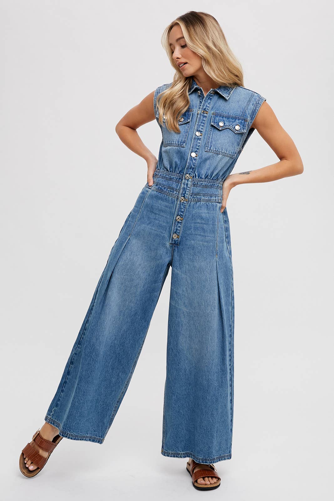 Megan Denim Jumpsuit