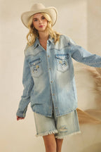 Hold Your Horses Denim Shirt
