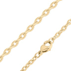 18K Gold PVD Stainless Steel Engravable Butterfly Necklace : Gold