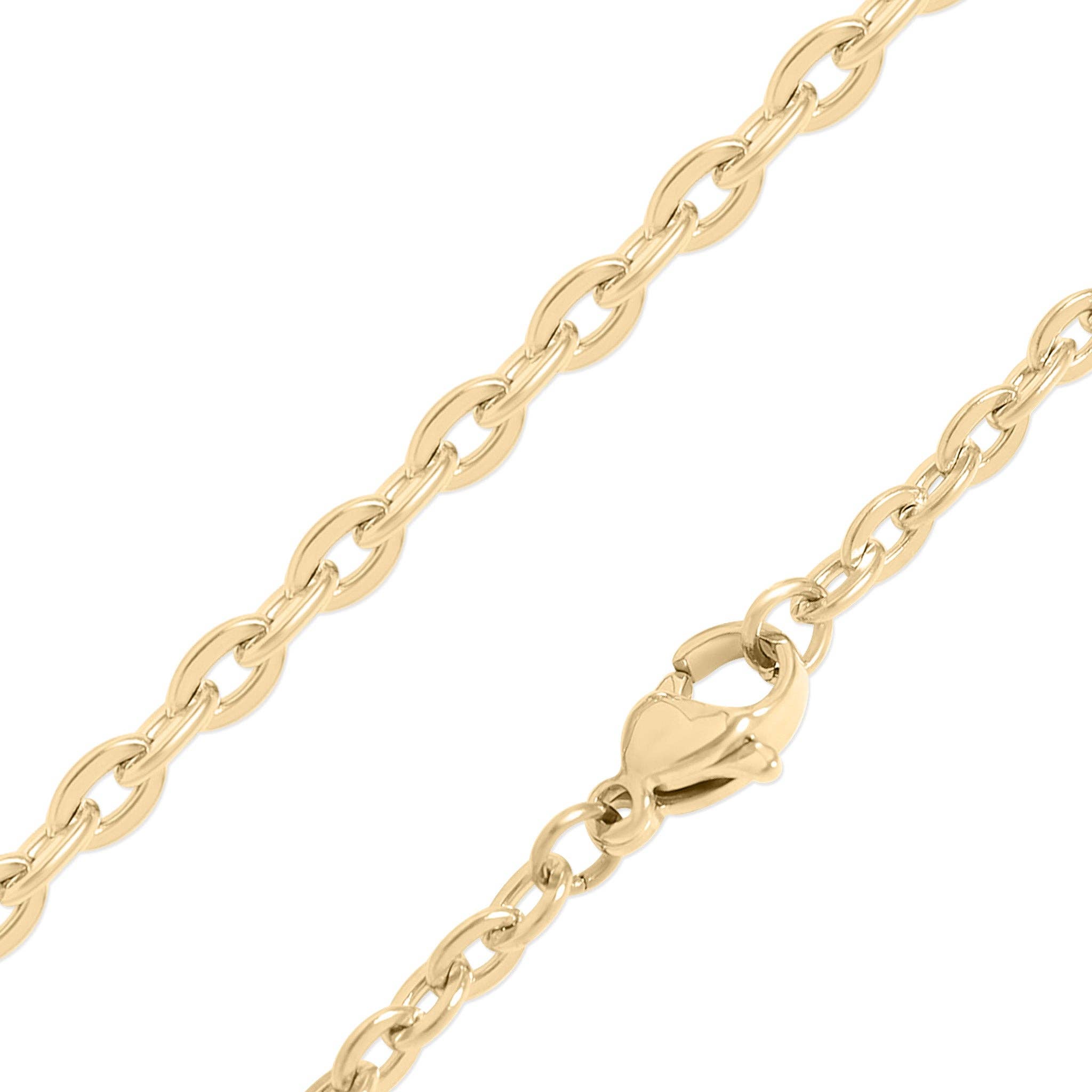 18K Gold PVD Stainless Steel Engravable Butterfly Necklace : Gold