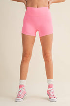 Biker Shorts: Pink / L