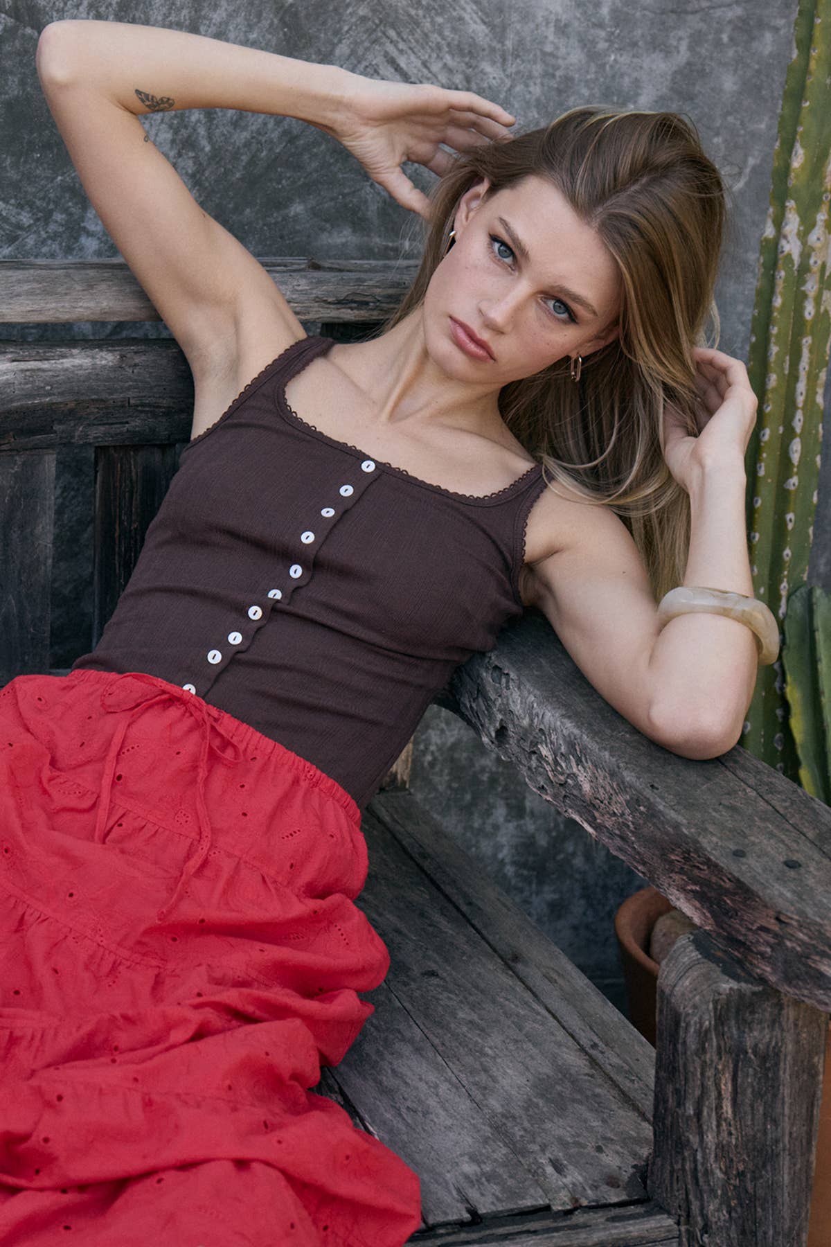 Pointelle Tank Top