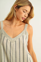 Stripe Tease Jumpsuit