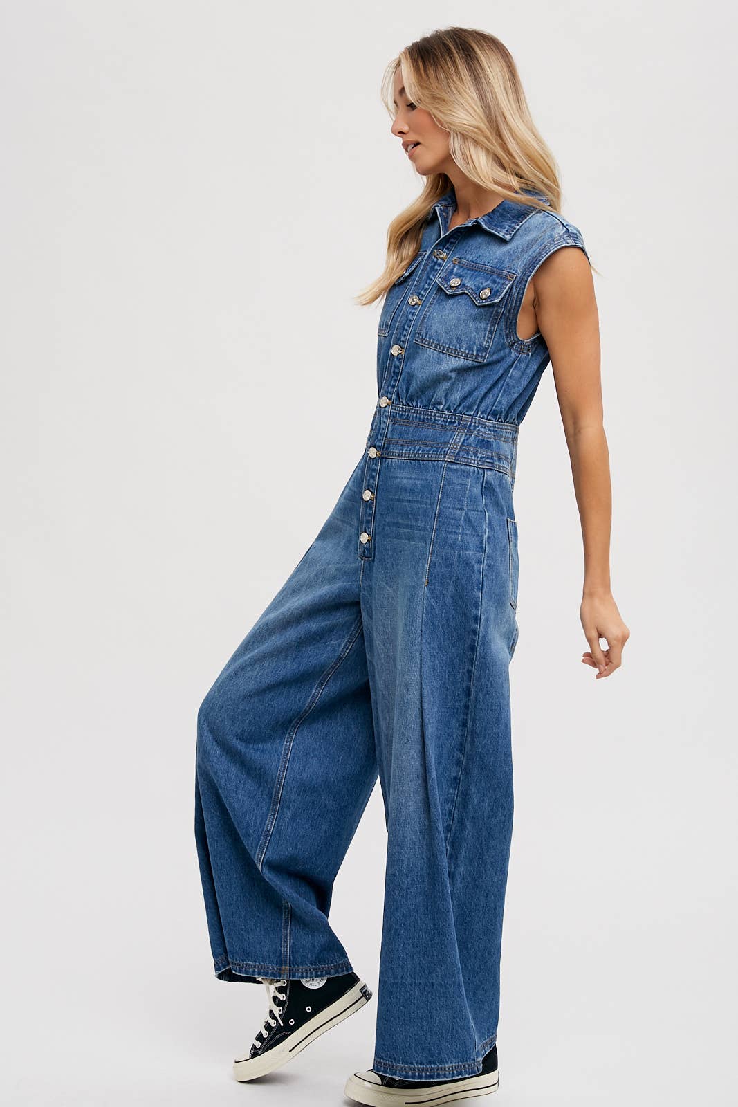 Megan Denim Jumpsuit