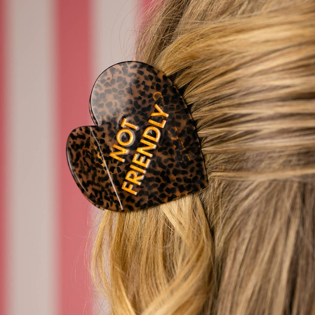 Not Friendly Hair Clip