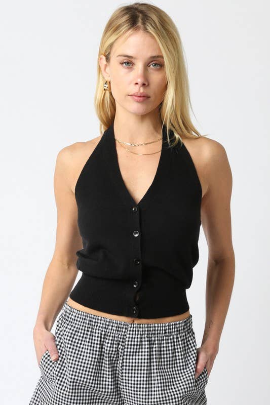 Yoly Knit Halter Top