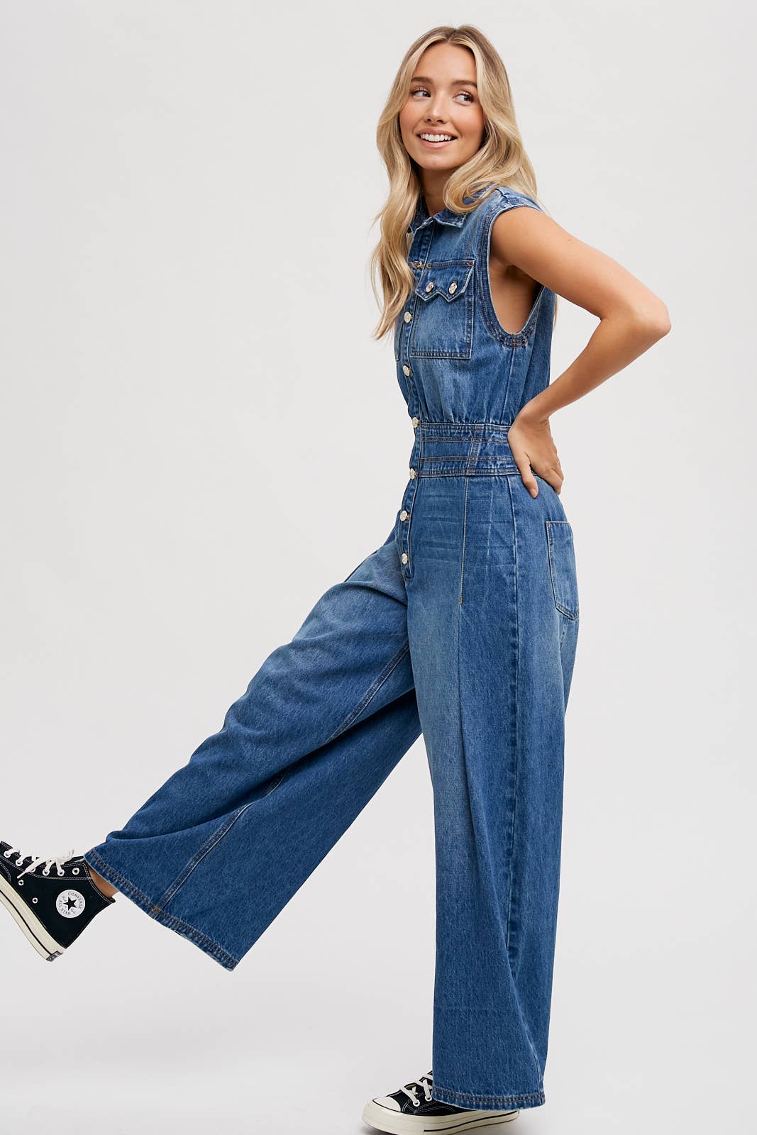 Megan Denim Jumpsuit