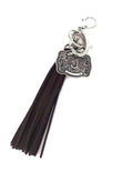 Buckle Initial Keychain