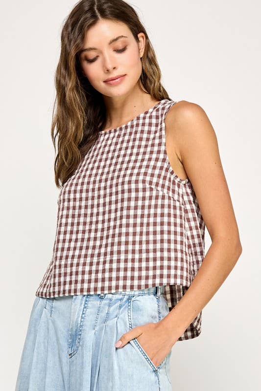 Lori Gingham Tank