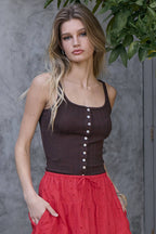 Pointelle Tank Top