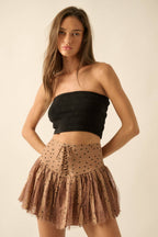 Polka Dot Mini Skort