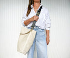 The Everyday Tote –Ivory (Bag Only): Big (bag only)