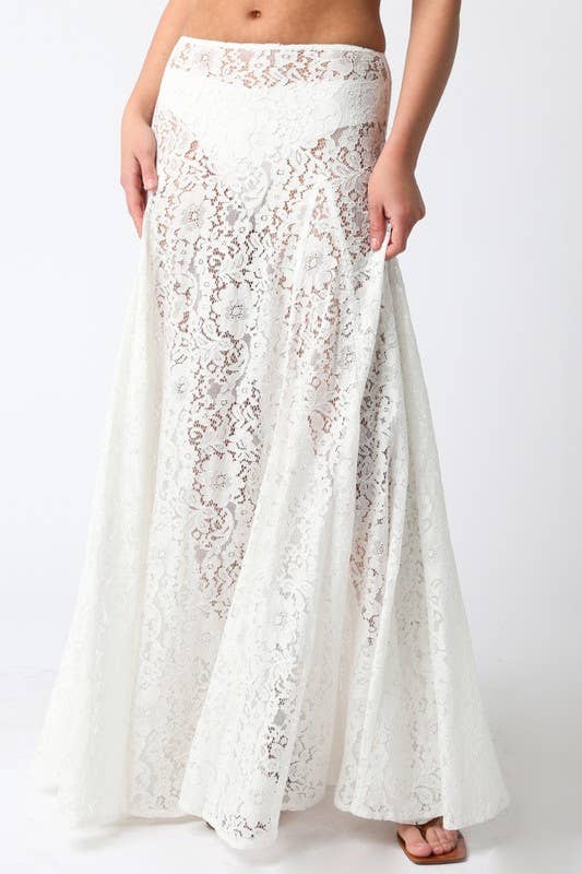 Viola Lace Maxi Skirt