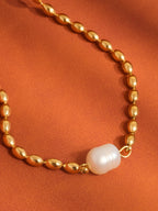 Pearl Ball Chain Necklace