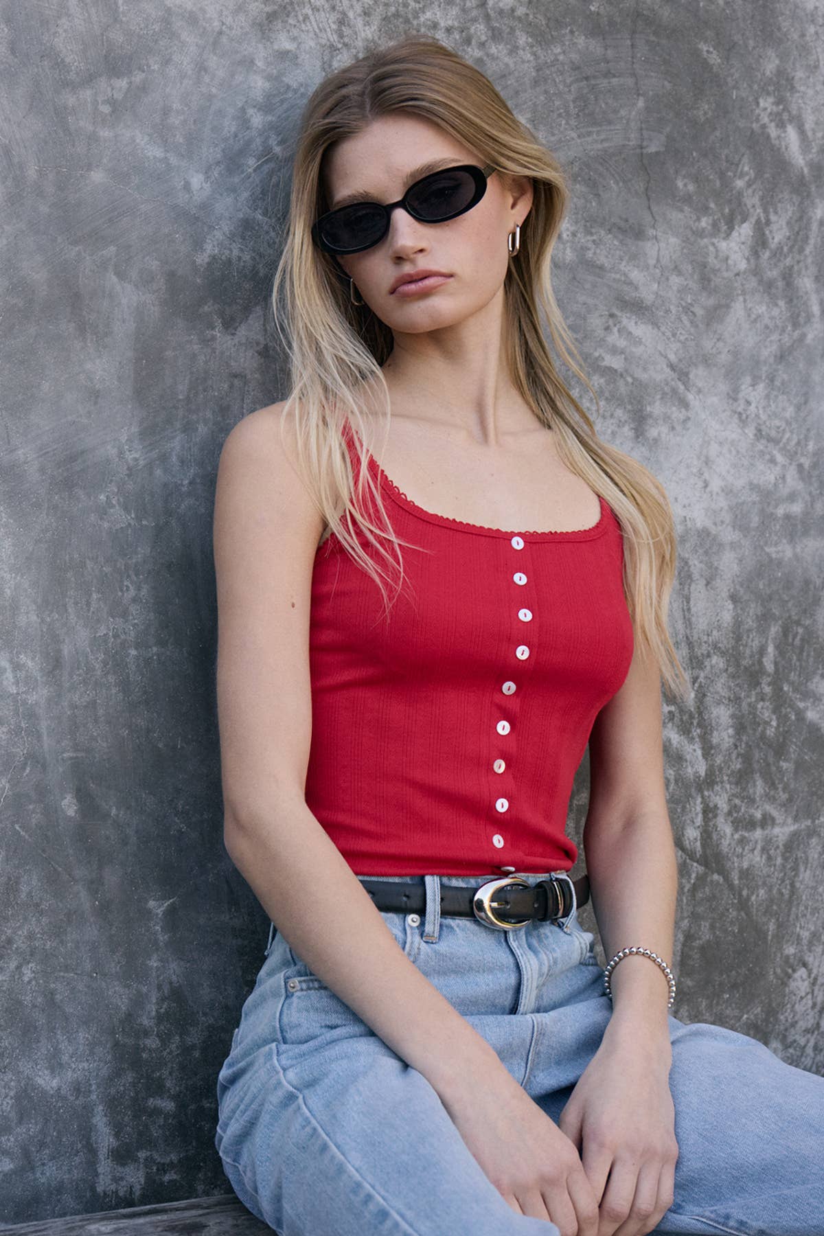 Pointelle Tank Top