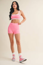 Biker Shorts: Pink / S