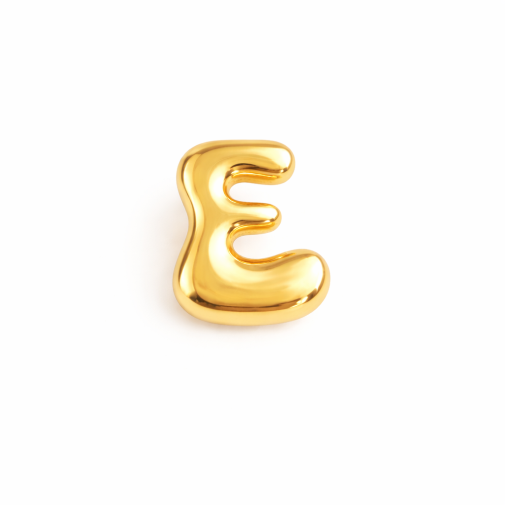 Balloon Letter Initial Brooch