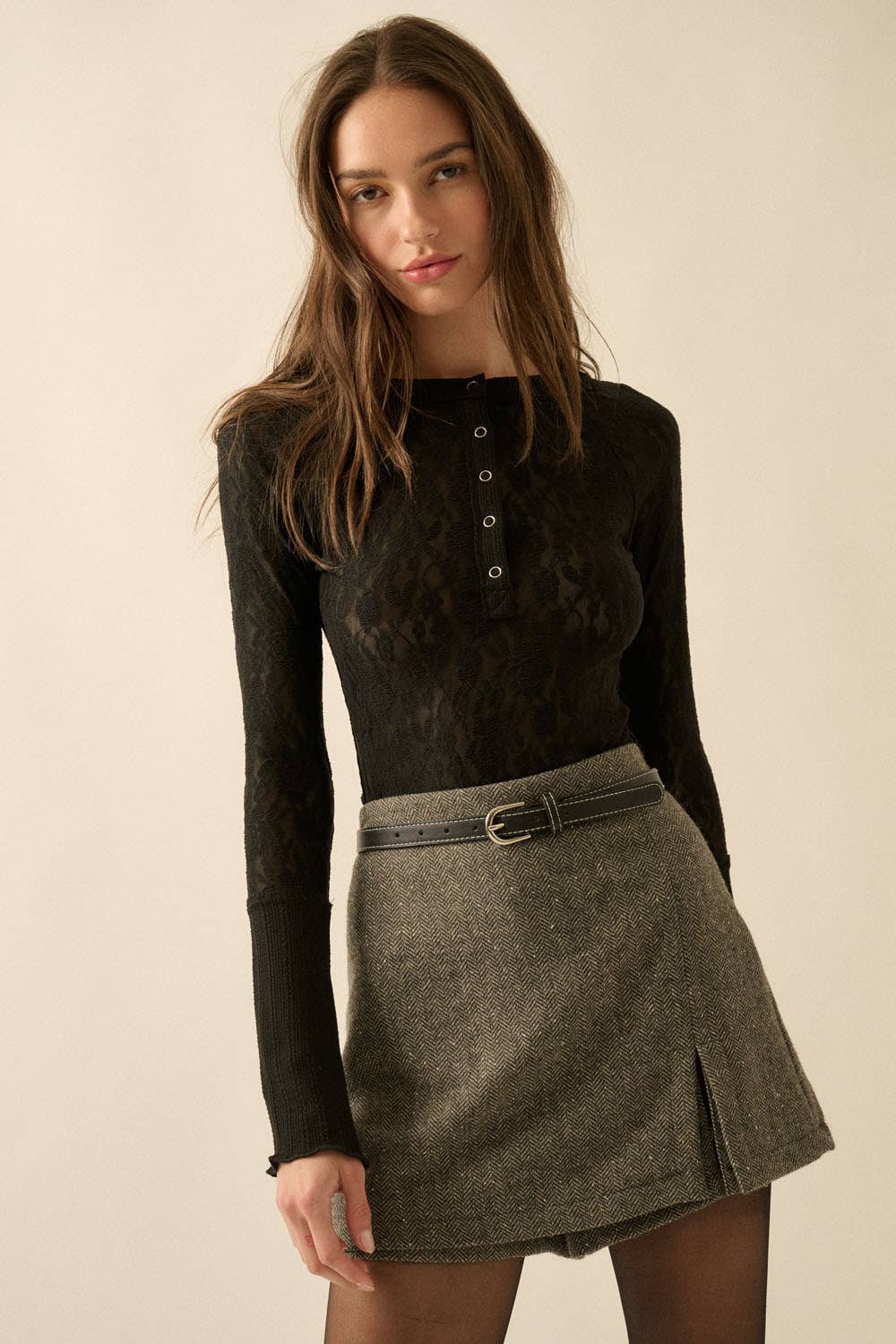 Rosette Henley Top