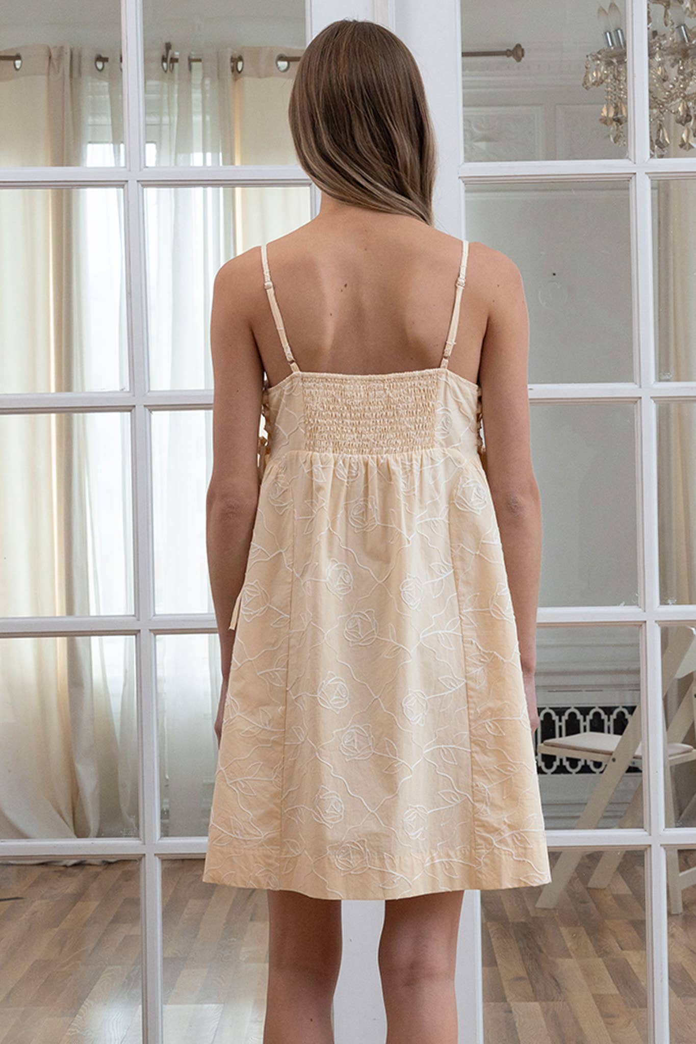 Butter Embroidered Dress