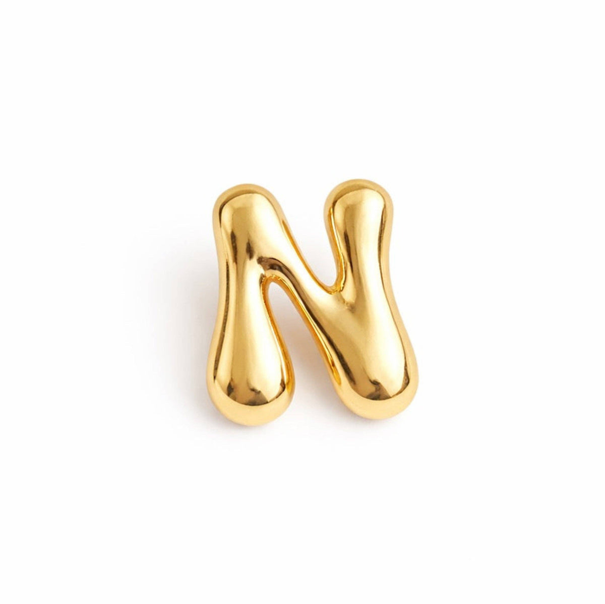 Balloon Letter Initial Brooch