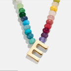 Baublebar Semi-Precious Block Initial Necklace