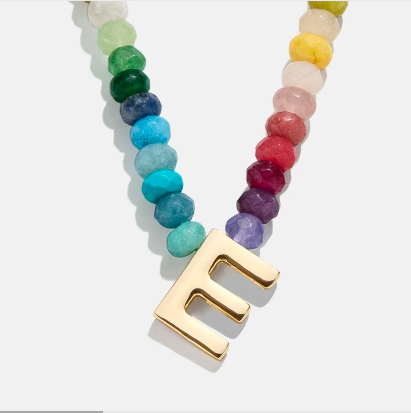 Baublebar Semi-Precious Block Initial Necklace
