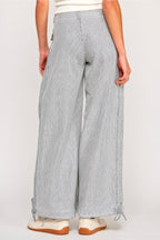 Lotus Striped Balloon Jeans