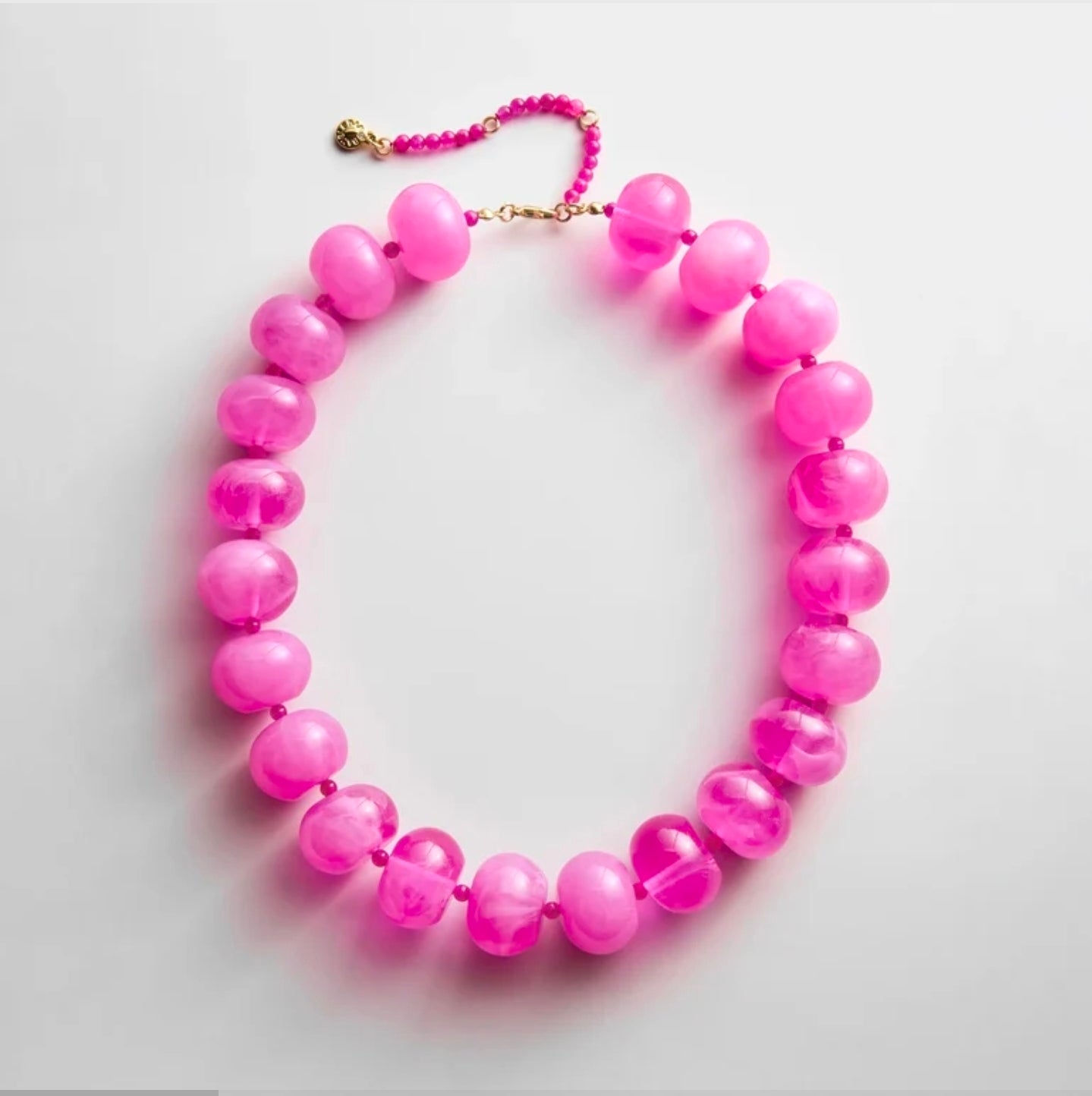 Baublebar Joan Semi-Precious Necklace - Fuchsia Agate