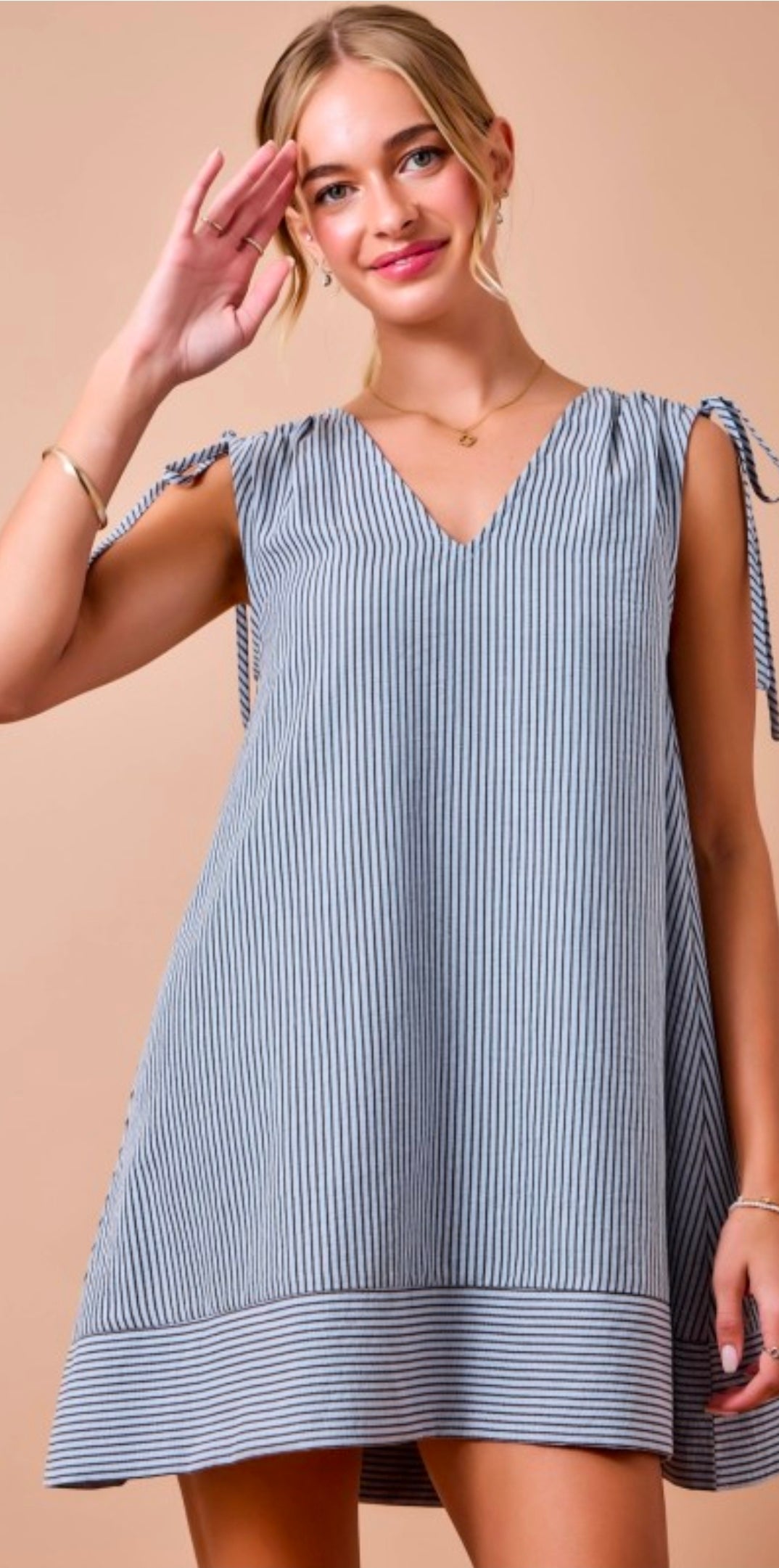 Line 'Em Up Dress