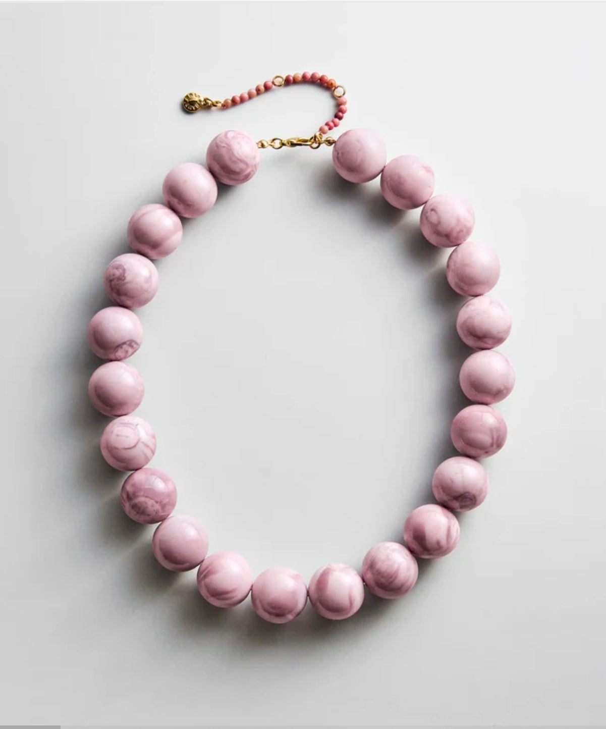 Baublebar Jane Beaded Necklace - Smokey Rose Quartz