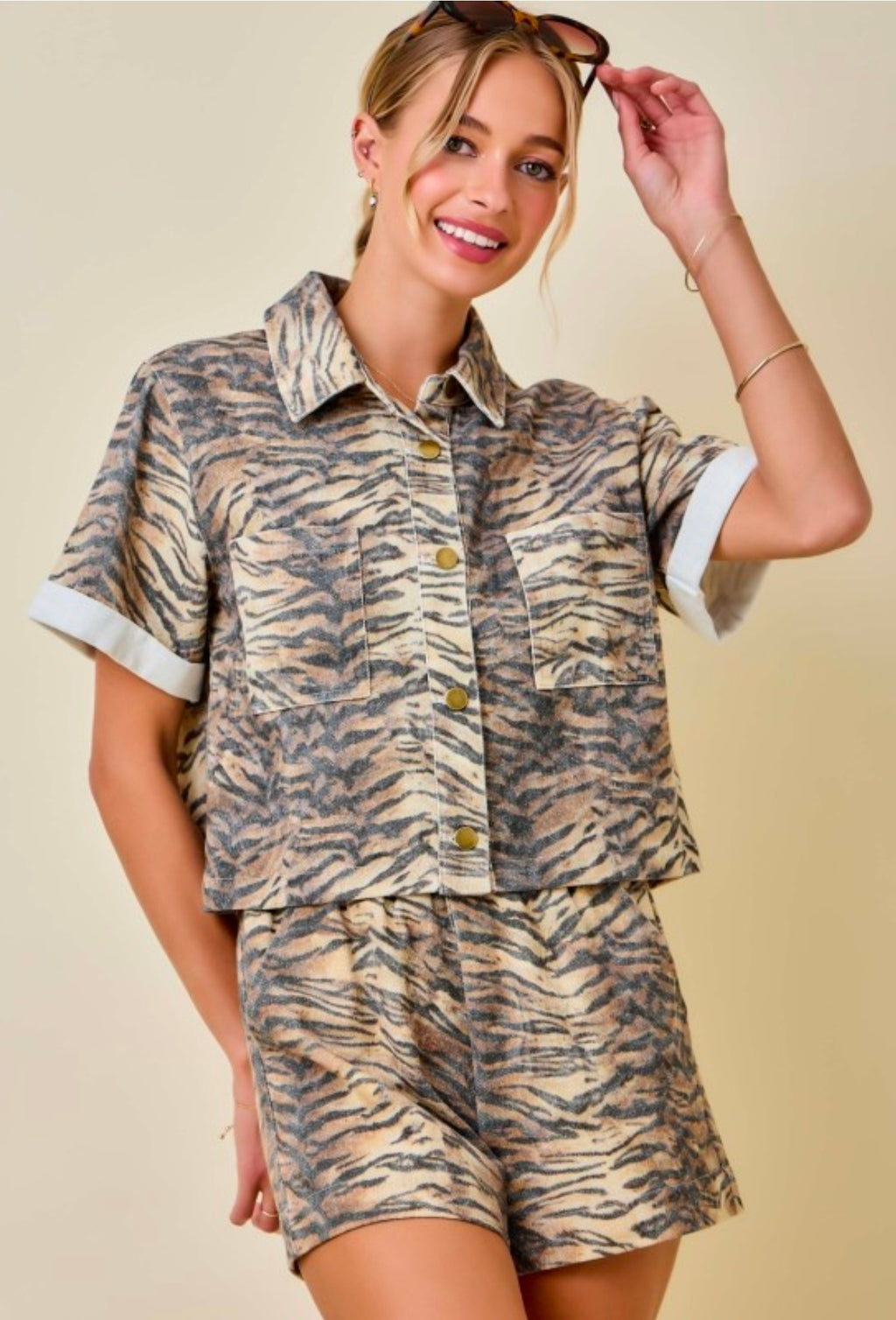 Wild Denim Top