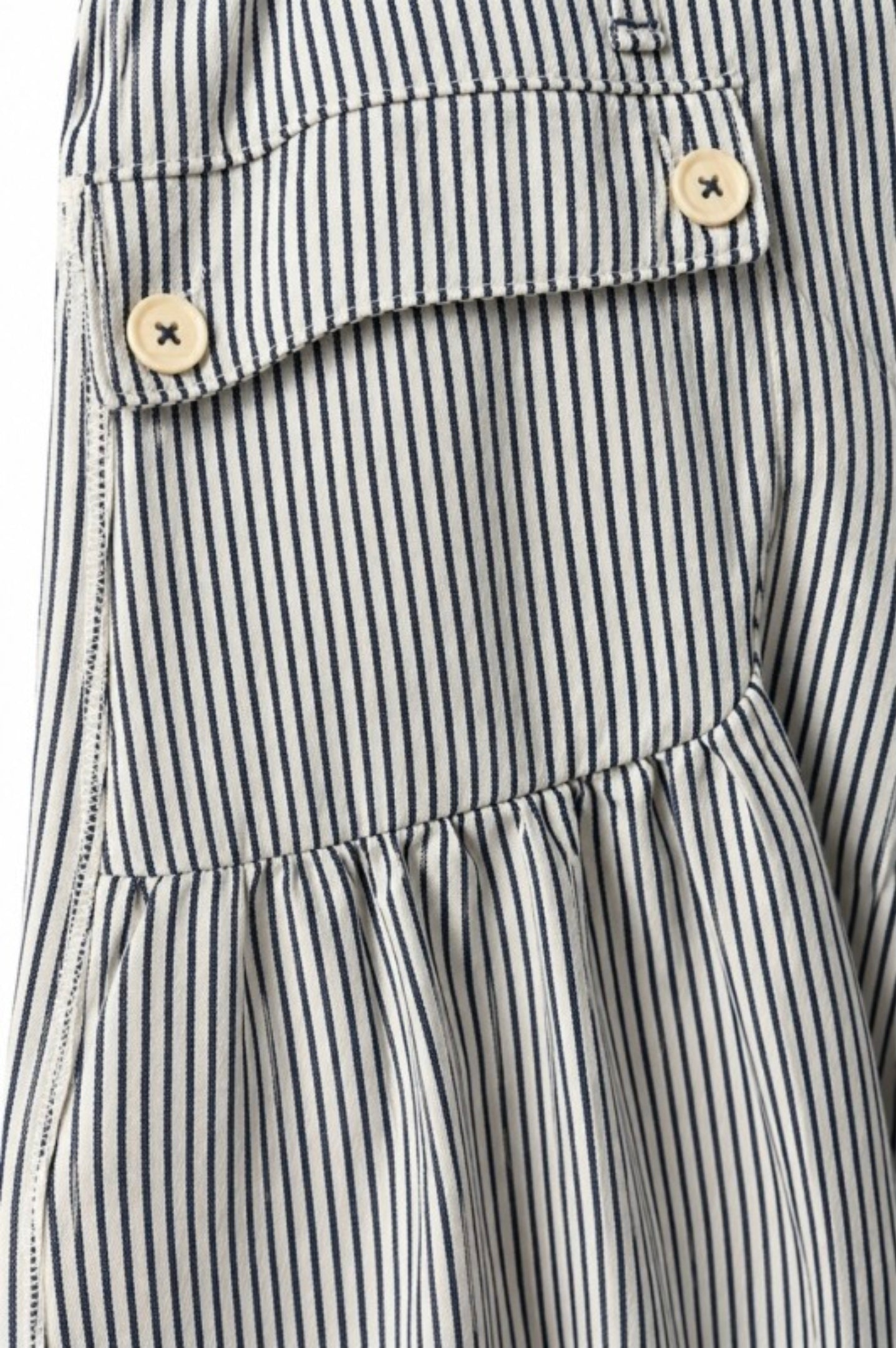 Lotus Striped Balloon Jeans